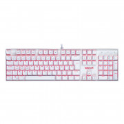 Teclado Mecânico Gamer Redragon Mitra K551W, LED Vermelho, Switch MK2 Brown, Branco - K551W (BROWN)