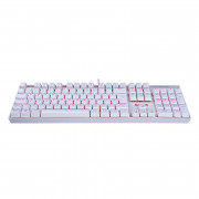 Teclado Mecânico Gamer Redragon Mitra K551W, LED Vermelho, Switch MK2 Brown, Branco - K551W (BROWN)