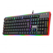 Teclado Gamer Redragon Membrana Dyaus 2, RGB, ABNT2, 11 Teclas Multimídia, Preto - K509RGB