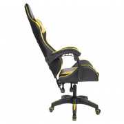 Cadeira Gamer PCTOP Strike 1005, Com Altura Ajustável, Reclinável, Preto e Amarelo - Strike 1005