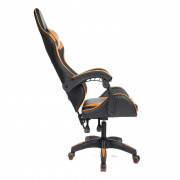 Cadeira Gamer PCTOP Strike 1005, Com Altura Ajustável, Reclinável, Preto e Laranja - Strike 1005