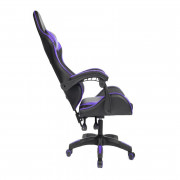 Cadeira Gamer PCTOP Strike 1005, Com Altura Ajustável, Reclinável, Preto e Roxo - Strike 1005