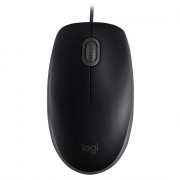 Mouse Logitech M110, Com Clique Silencioso, Design Ambidestro e Facilidade Plug and Play, USB, Preto - 910-006756