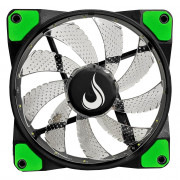 Cooler FAN Rise Mode Wind W1 120mm LED Verde - RM-WN-01-BG