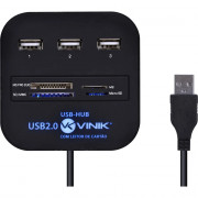 Hub USB Vinik, 3 Portas USB 2.0 - 29593