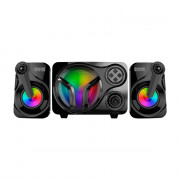 Subwoofer Gamer K-Mex Stereo SS9300, 11W RMS, Canais 2.1, LED de 7 Cores, Preto - SS9300BT001CB1X