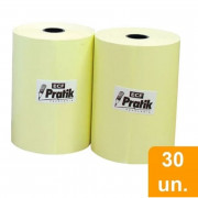 Bobina de Papel Pratik 79mm Mod.80 Térmico 30m Branca 1V 48g - Embalagem com 30 Unidades