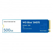 SSD WD Blue SN570 NVMe M.2, 500GB, PCIe Gen3 x4, NVMe v1.4, Leitura 3500MBs e Gravação 2300MBs - WDS500G3B0C