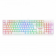 Teclado Mecânico Gamer Redragon Surara Pro RGB Branco, Switch Vermelho ABNT2 - K582W-RGB-PRO (PT-RED)