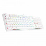 Teclado Mecânico Gamer Redragon Surara Pro RGB Branco, Switch Vermelho ABNT2 - K582W-RGB-PRO (PT-RED)