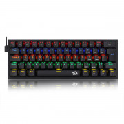 Teclado Mecânico Gamer Redragon Fizz, RAINBOW, Switch Blue, ABNT 2, Black, K617-R-B (PT-BLUE)