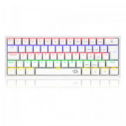 Teclado Mecânico Gamer Redragon Fizz, RAINBOW, Switch Blue, ABNT 2, White, K617-R-W (PT-BLUE)