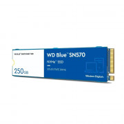 SSD WD Blue SN570 NVMe M.2, 250GB, PCIe Gen3 x4, NVMe v1.4, Leitura 3300MBs e Gravação 1200MBs - WDS250G3B0C