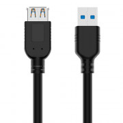 Cabo Extensor USB 3.0 A Macho x USB 3.0 A Fêmea, PlusCable, 1.5 metros - USBAF3015