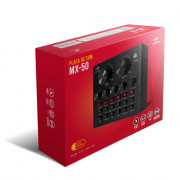 Placa De Som Streaming C3Tech, P2, P10, USB, 18 Efeitos Sonoros, Preto - MX-50BK