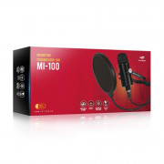 Microfone Streaming Condensador C3Tech, USB, Cardioide, Preto - MI-100BK