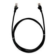 Cabo de Rede PlusCable, Cat.6, 2.5M, Patch Cord, Preto - PC-ETH6U25BK