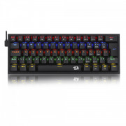 Teclado Mecânico Gamer Redragon Fizz, RAINBOW, Switch Brown, ABNT 2, Black, K617-R-B (PT-BROWN)