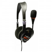 Headphone Hayom Office, com Microfone, 2 p2 3,5MM, Preto - HF2211