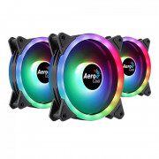 Kit FAN Gamer Aerocool Duo 12 Pro, ARGB, 3 Fans 120mm, Com Controladora - DUO 12 PRO