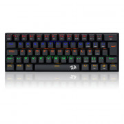 Teclado Mecânico Gamer Redragon Lakshmi, RAINBOW, Switch Red, ABNT 2, Black - K606R (PT-RED)