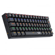 Teclado Mecânico Gamer Redragon Lakshmi, RAINBOW, Switch Blue, ABNT 2, Black - K606R (PT-BLUE)