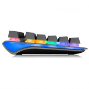 Teclado Mecânico Gamer Bright Compact II, Rainbow e LED Lateral, Switch Blue, ABNT2, Preto - GTC561