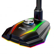 Microfone Gamer Bright, RGB, USB, Preto - 604