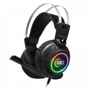 Headset Gamer KWG Taurus P1, RGB, USB, Drivers de 50mm, Preto - TAURUS P1 RGB