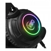 Headset Gamer KWG Taurus P1, RGB, USB, Drivers de 50mm, Preto - TAURUS P1 RGB