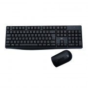 Teclado e Mouse Sem Fio Multi Multimídia, 1600 DPI, Conexão USB e 2.4Ghz, com Pilhas, Preto - TC270