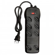 Filtro De Linha 8 Tomadas Qualitronix, Bivolt, Preto - QFL8P