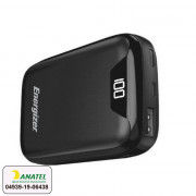 Carregador Portátil Power Bank Energizer, 10.000Mah, 2 Portas (1xUSB, 1XUSB-C), Preto - UE10044BK