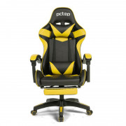 Cadeira Gamer PCTOP SE1006E Racer, Com Altura de Ajuste, Preto e Amarelo - SE1006E