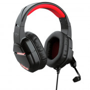 Headset Gamer Trust GXT 448 Nixxo, LED, Estéreo, Drivers 50mm, USB e P3, Preto e Vermelho - 24030