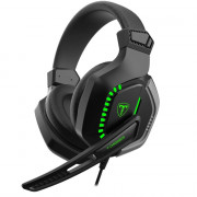 Headset Gamer T-Dagger Eiger, 3.5mm + USB, Green - T-RGH208