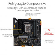 Placa Mãe Asus TUF Gaming B660M-PLUS D4, Intel LGA 1700, mATX, DDR4, RGB - 90MB1940-C1BAY0