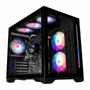 Gabinete Gamer K-Mex Space X, CG-412A, Vidro Temperado, Fita Led RGB Frontal, Sem Fonte e Fan - CG412ARH001CBOX