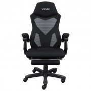 Cadeira Gamer Vinik Rocket, Peso Suportado até 120Kg, Ajuste de Altura e Inclinação, Preta - CGR10PT (112105)