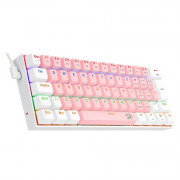 Teclado Mecânico Gamer Redragon Lakshmi, RAINBOW, Switch Blue, ABNT 2, Pink - K606PW-R (PT-BLUE)