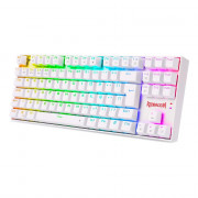 Teclado Mecânico Gamer Redragon Kumara Pro, Wireless e Bluetooth, RGB, Switch Brown, ABNT2, White - K552RGB-BRS-W