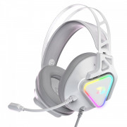 Headset Gamer Redragon Cadmu, RGB, Som Surround 7.1, Drivers 53mm, USB, Branco - H370W-RGB