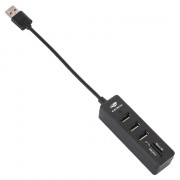 Hub C3Tech USB 2.0, 5 Portas, Preto - HU-L200BK