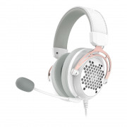 Headset Gamer Redragon Diomedes, USB, 3.5mm, 7.1 Surround, Drivers De 53mm, Branco - H388-W