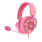 Headset Gamer Redragon Diomedes, USB, 3.5mm, 7.1 Surround, Drivers De 53mm, Rosa - H388-P