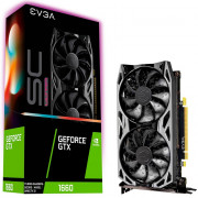 Placa de Vídeo GTX 1660 SC Ultra Gaming EVGA NVIDIA GeForce, 6GB GDDR5 - 06G-P4-1067-KR