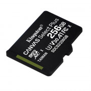 Cartão de Memória Kingston 256GB, MicroSD, Canvas Select Plus, Classe 10 com Adaptador SD - SDCS2/256GB