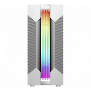 Gabinete Gamer K-Mex Bifrost White, CG-W1A9, Lateral De Vidro, Painel LED RGB, Sem FAN, Branco - CGW1A9RH0010BOX