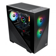 Gabinete Gamer Thermaltake Divider 170 TG, Mid-Tower, ARGB, M-ATX, Em Vidro , 2 Fans, Black Edition - CA-1S4-00S1WN-00