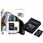 Cartão de Memória Kingston 128GB, MicroSD, Canvas Select Plus, Classe 10 com Adaptador SD - SDCS2/128GB